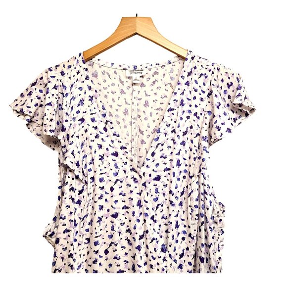 Caralyn Mirand The Drop  Womens 2X Full Wrap Dress Flutter Sleeve Ruffle Hem - Picture 3 of 8